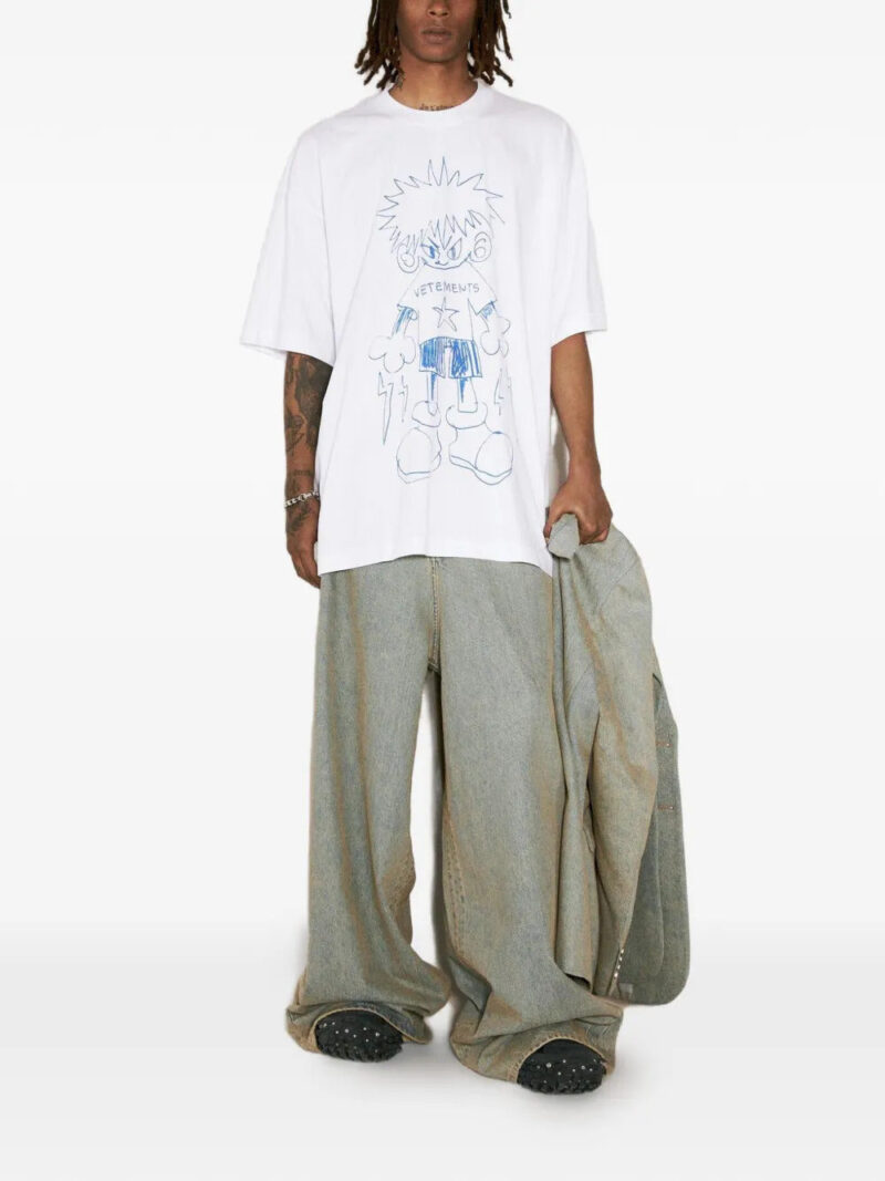 VETEMENTS  faded wide-leg jeans