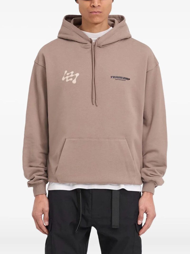 REPRESENT 247  graphic-print cotton hoodie