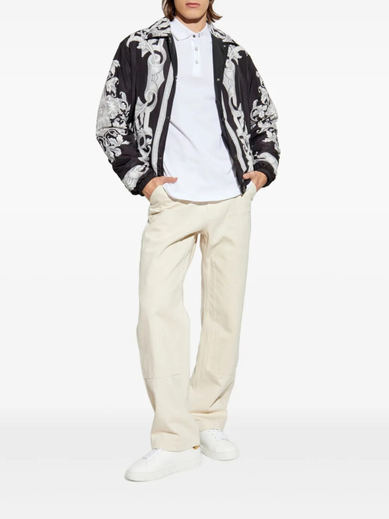Versace  logo-patch trousers