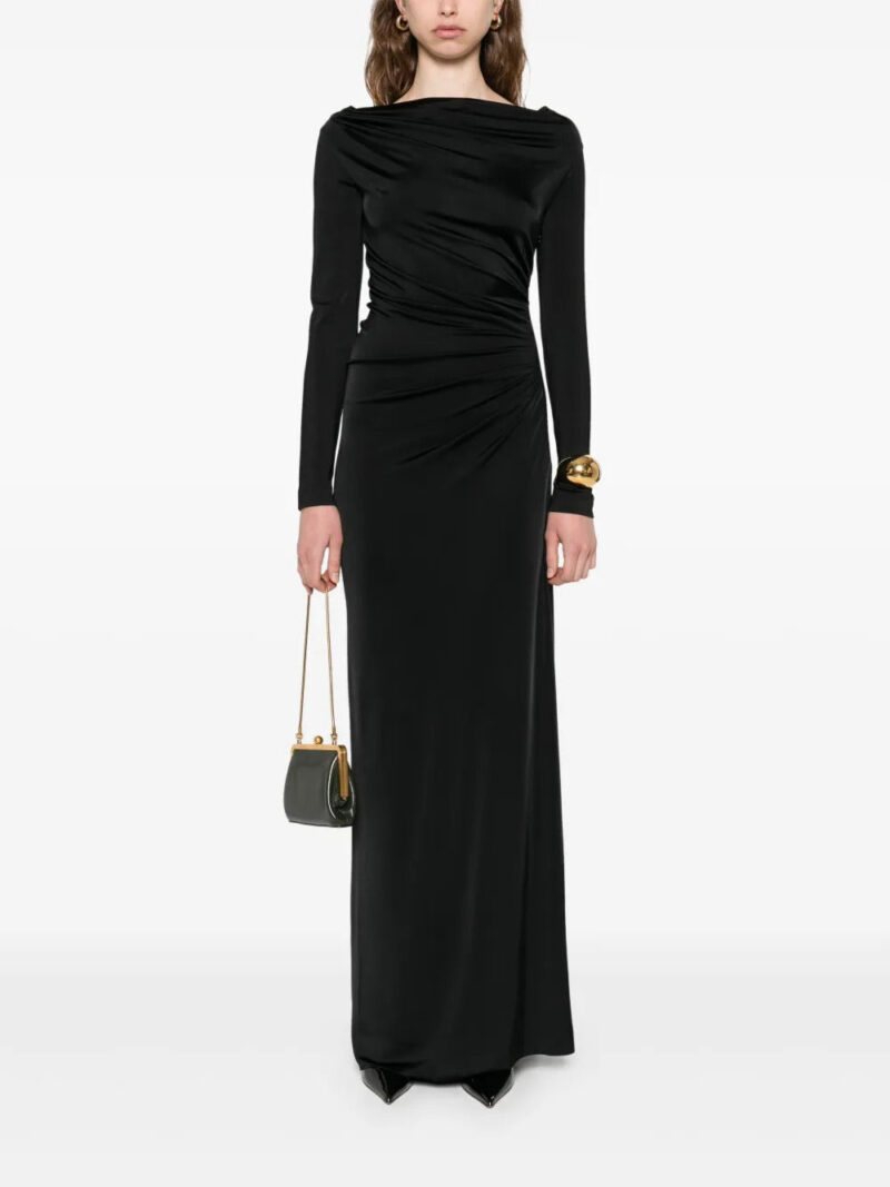 Victoria Beckham cowl-neck draped maxi dress