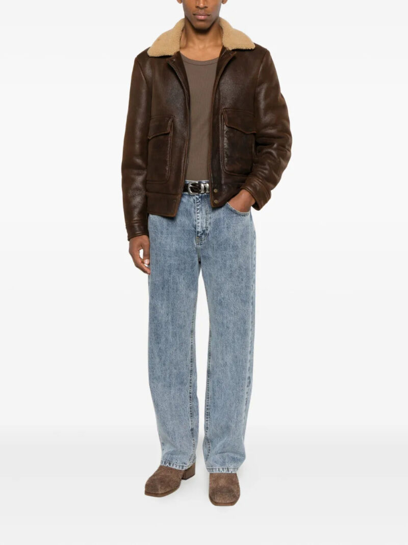 Salvatore Santoro  shearling-collar jacket