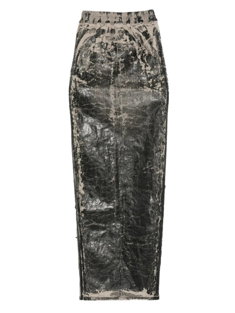 Rick Owens DRKSHDW  drawstrings midi skirt