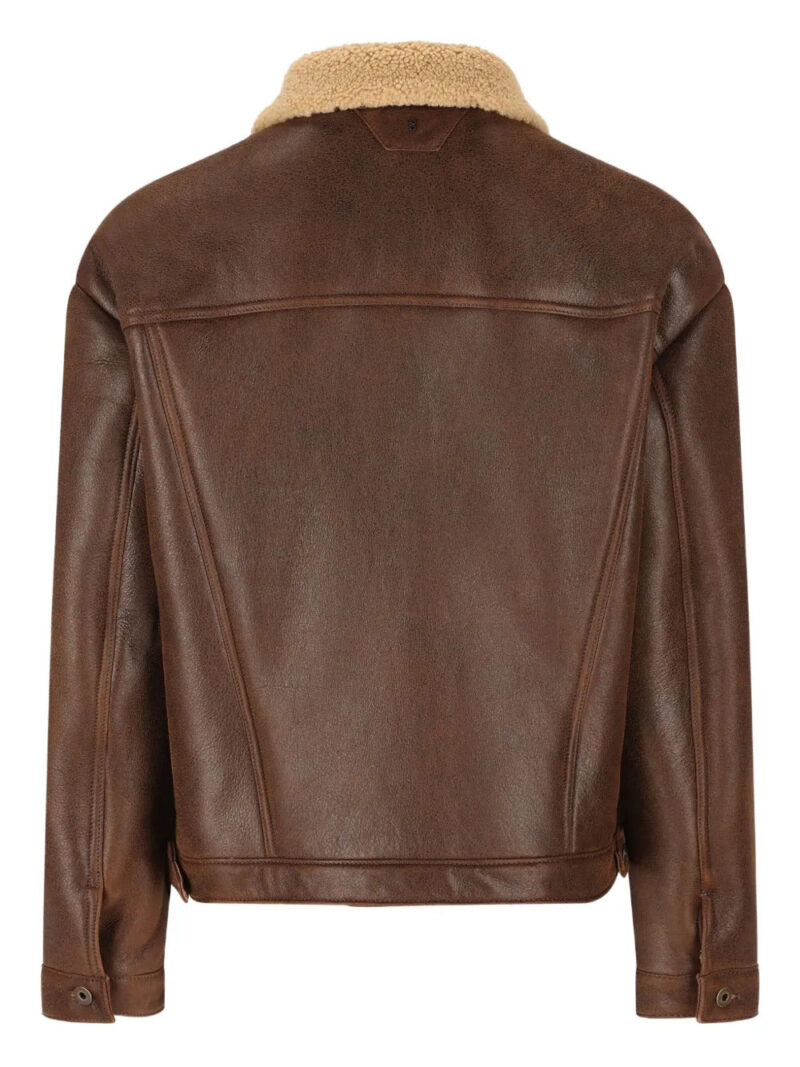 Salvatore Santoro  button-fastening leather jacket