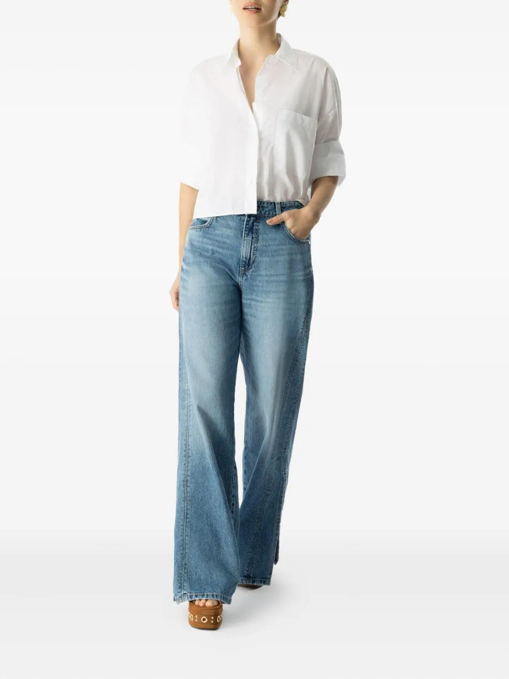 TWP Tangled Up In Blue split jeans - Image 4