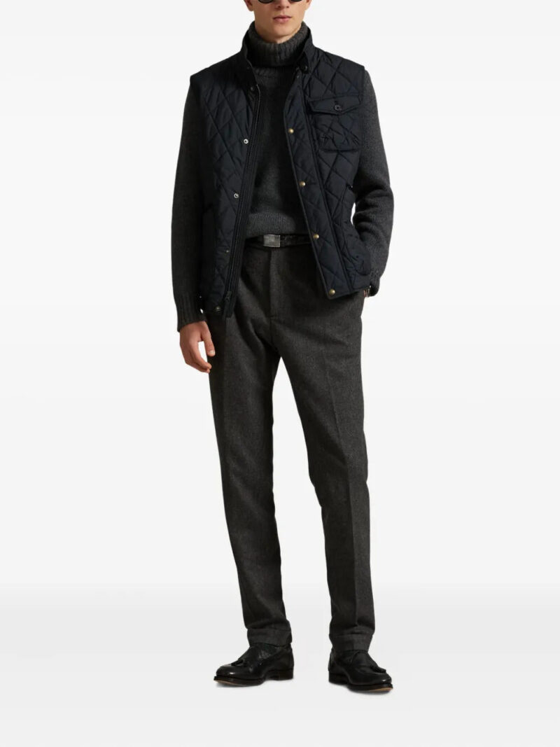 Polo Ralph Lauren quilted logo-patch jacket