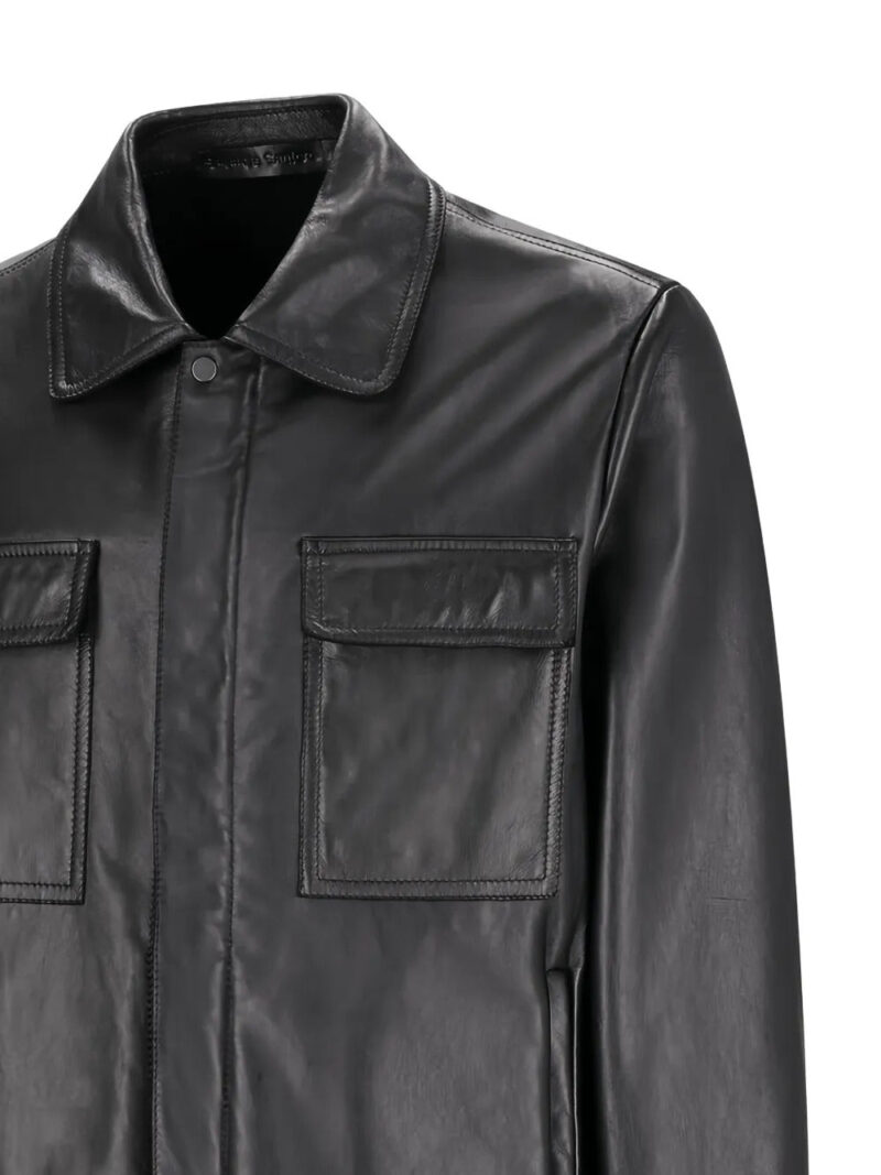 Salvatore Santoro  flap-pocket leather jacket