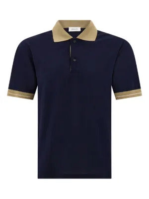Ferragamo contrasting stripe short-sleeve polo shirt
