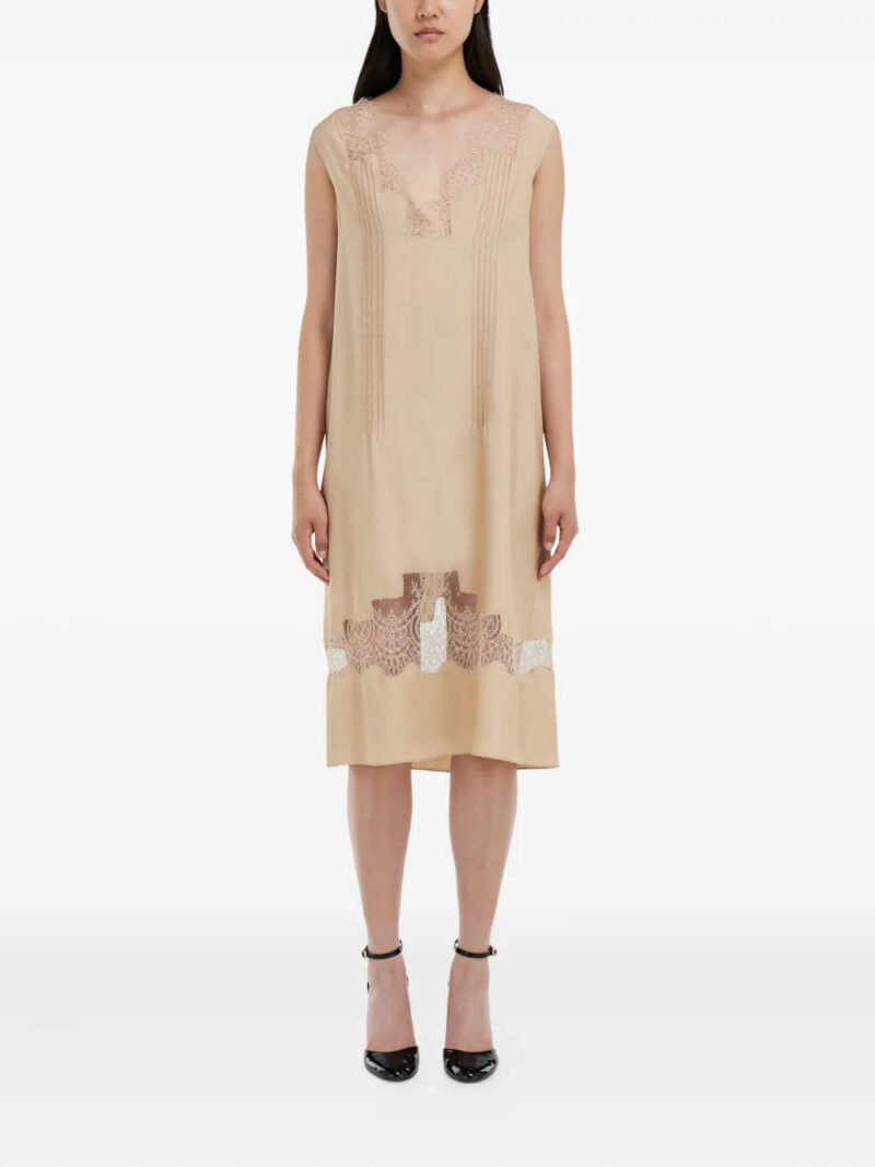 Ferragamo  lace-inserts mini dress