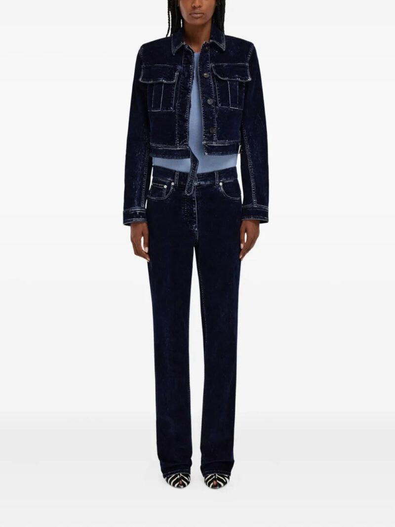 Ferragamo  flap-pocket belted cropped jacket