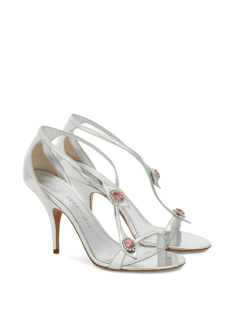 Ferragamo  90mm crystal-embellished sandals