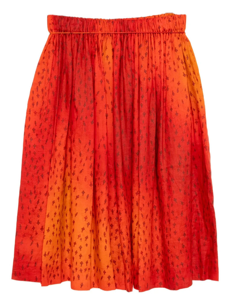 SAMUEL GUÌ YANG  graphic-print skirt