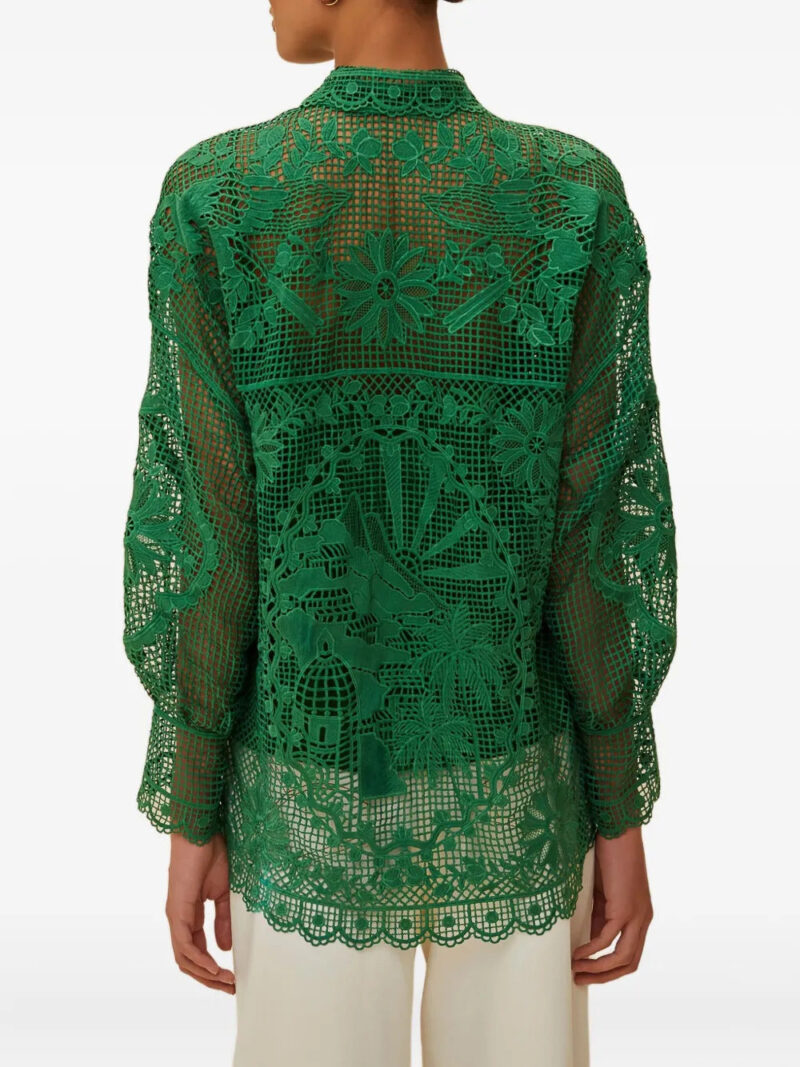 FARM Rio  lace buttoned shirt