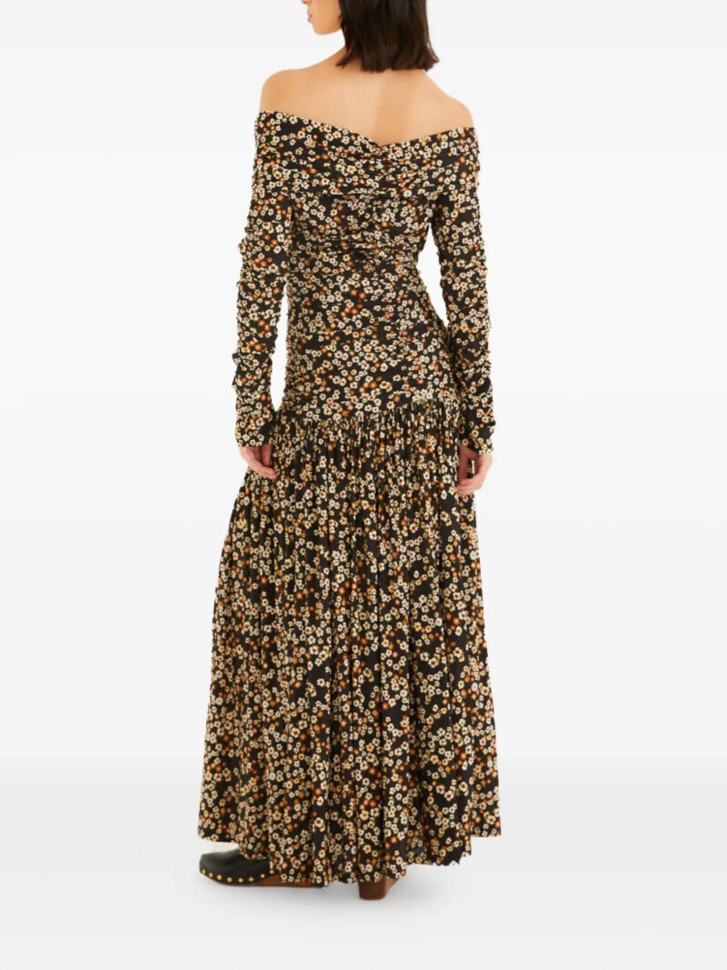 FARM Rio  off-shoulder floral-pattern maxi dress