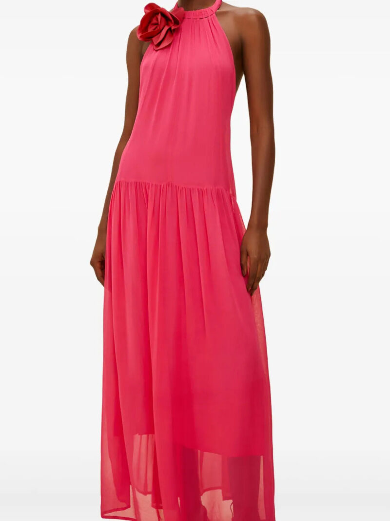 FARM Rio  halterneck floral-detail maxi dress