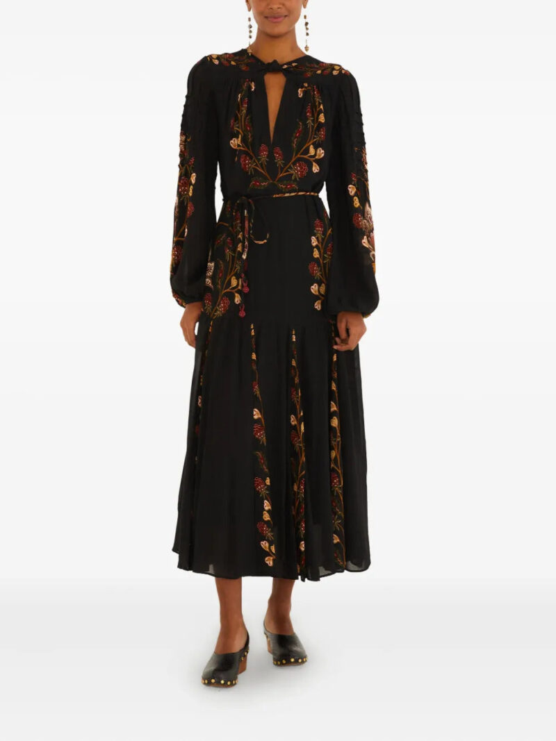 FARM Rio floral tie maxi dress