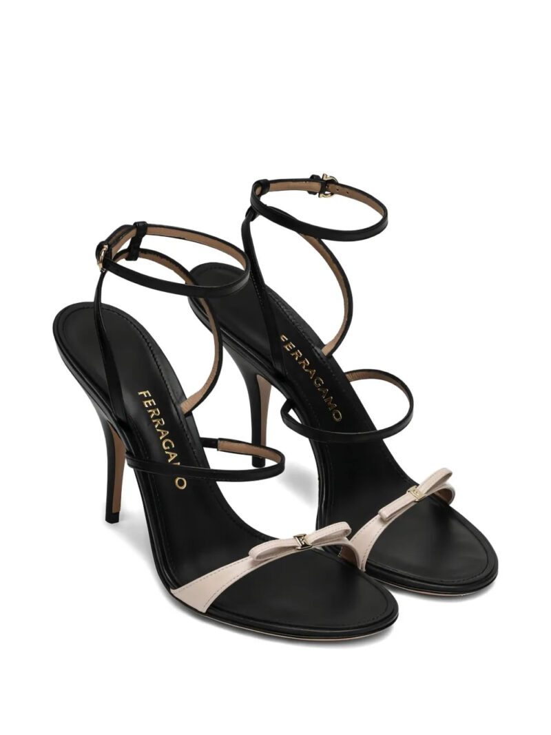 Ferragamo 95mm Ariel bow-detail sandals