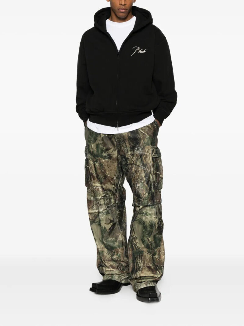 RHUDE logo-embroidered hoodie