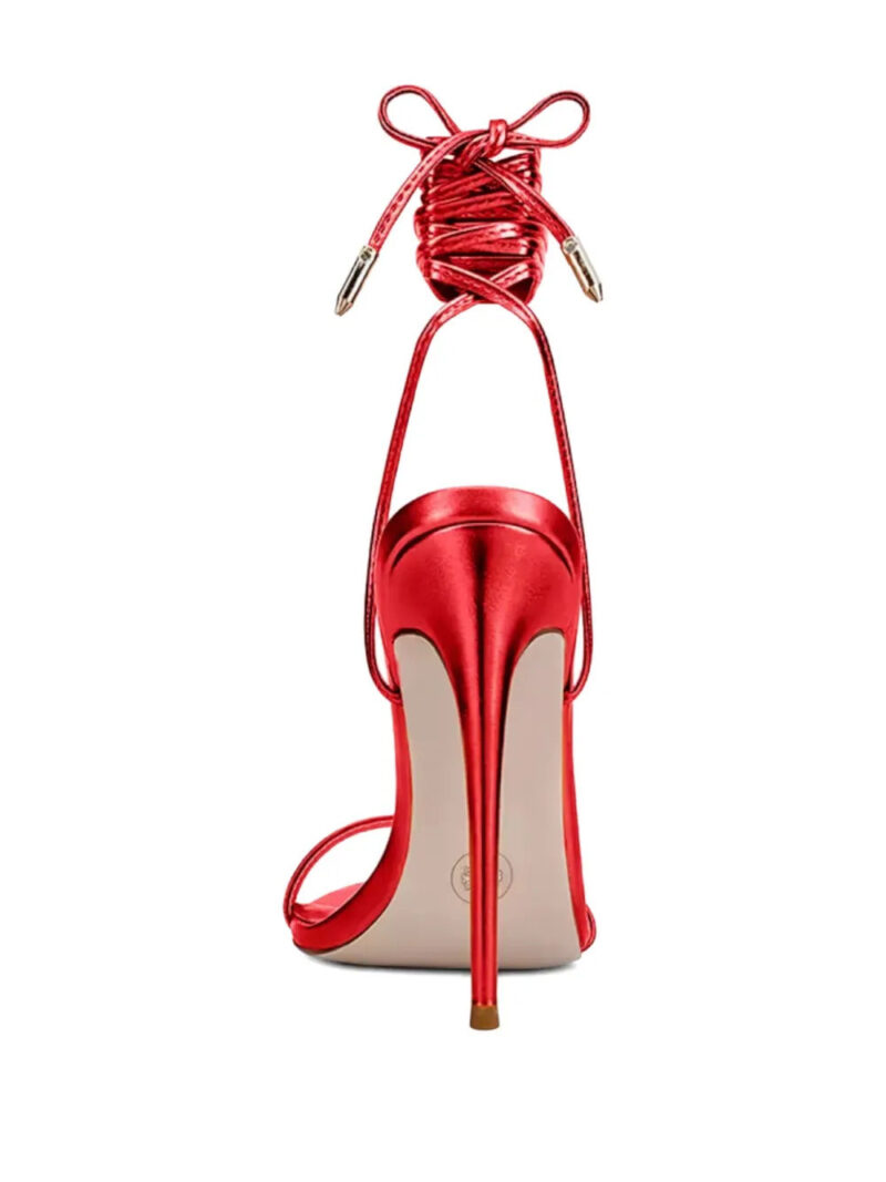 Femme La lace-up pointed sandals