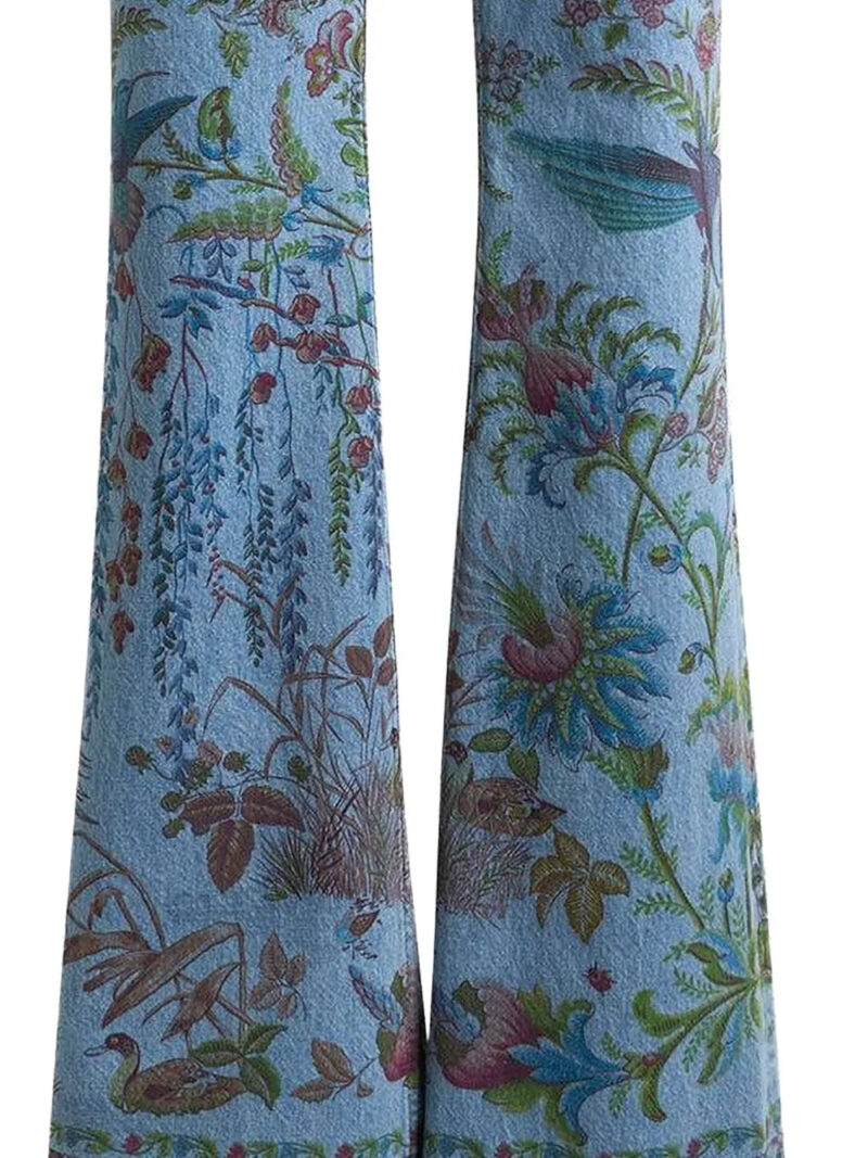 ETRO  printed flare jeans