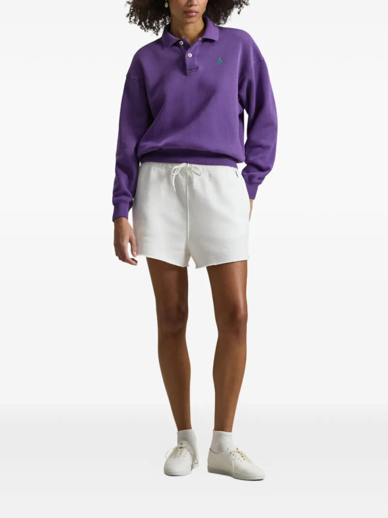 Polo Ralph Lauren logo-embroidered polo-collar sweatshirt