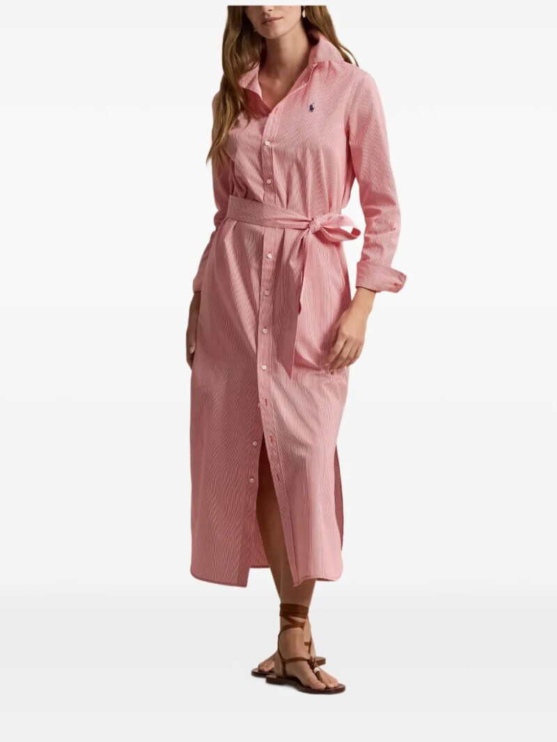 Polo Ralph Lauren striped belted midi dress