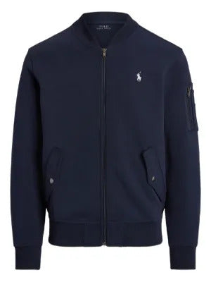 Polo Ralph Lauren  zip-up embroidered bomber-style sweatshirt