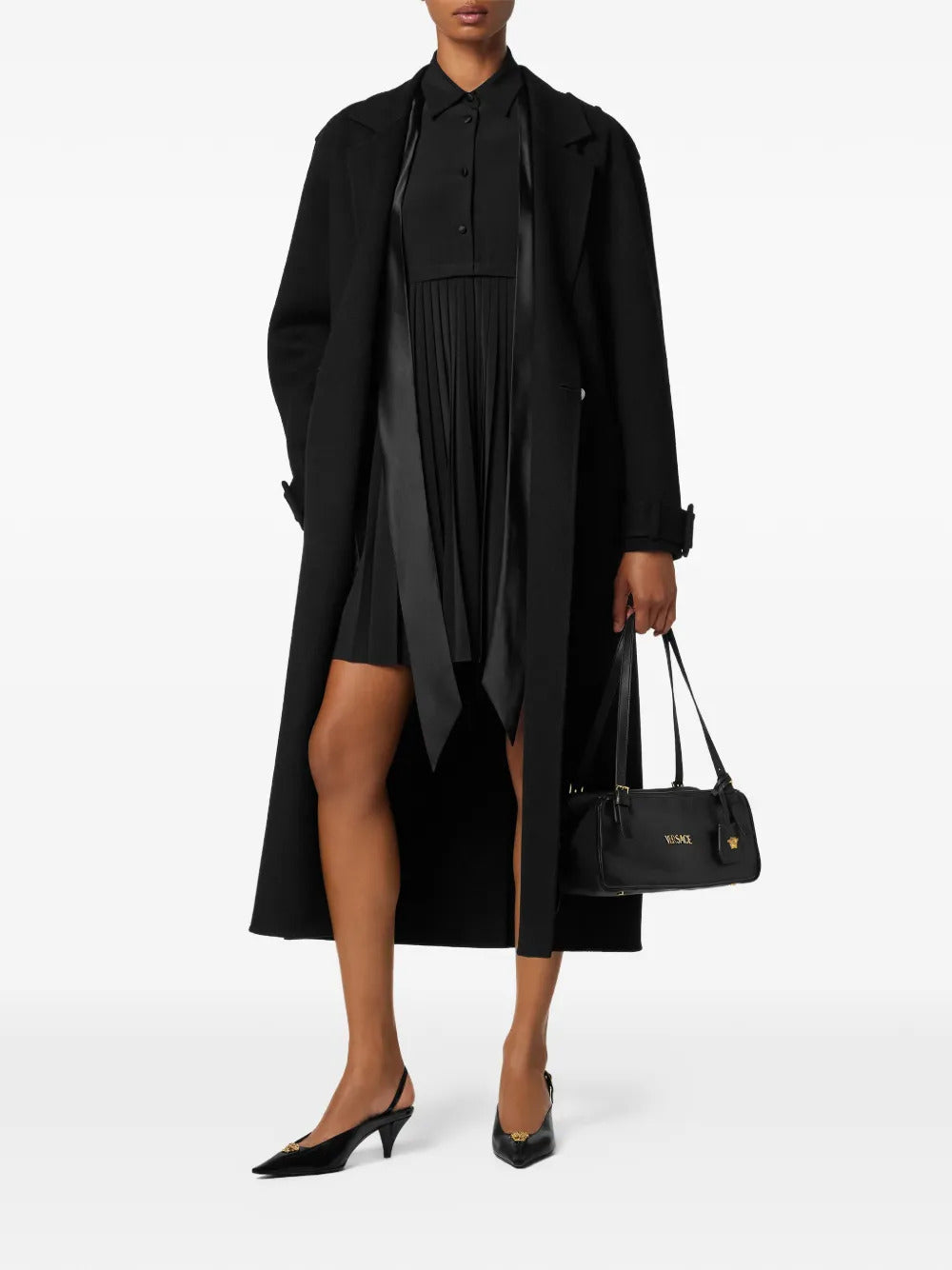 Versace pleated mini dress - Image 4
