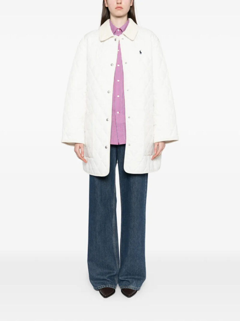Polo Ralph Lauren logo-embroidered quilted puffer jacket