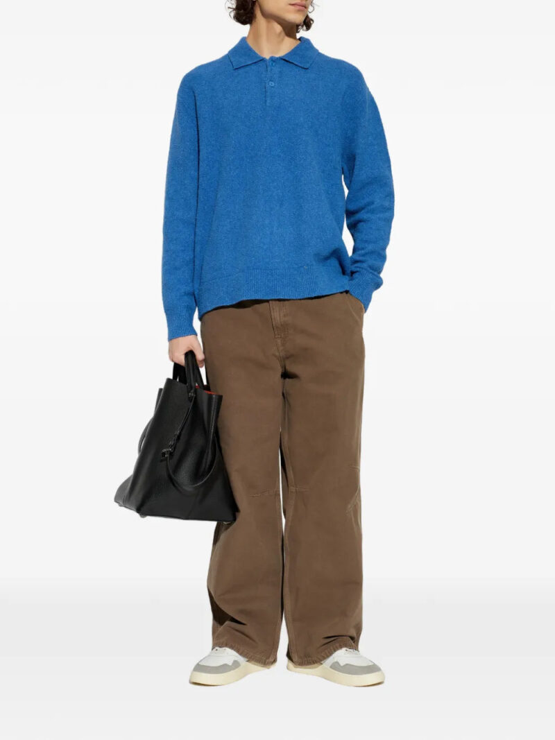 SAMSOE SAMSOE  blue polo shirt