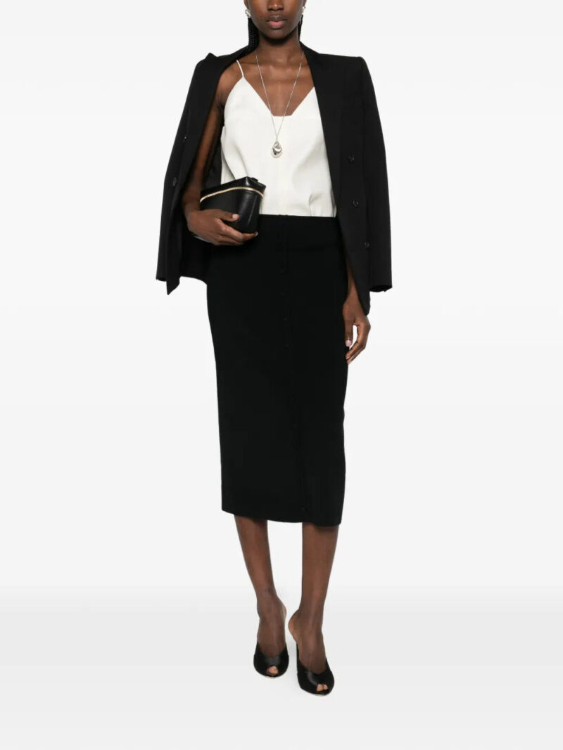 Victoria Beckham  button-detail midi skirt