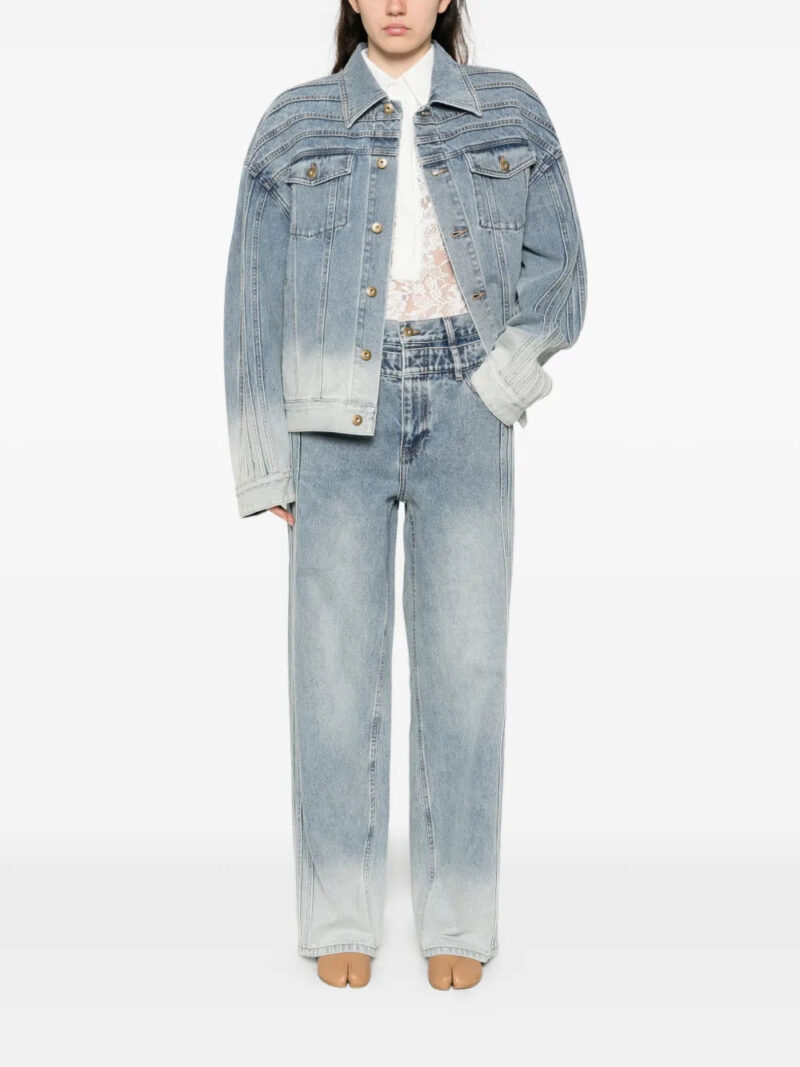 Feng Chen Wang  button-up denim jacket
