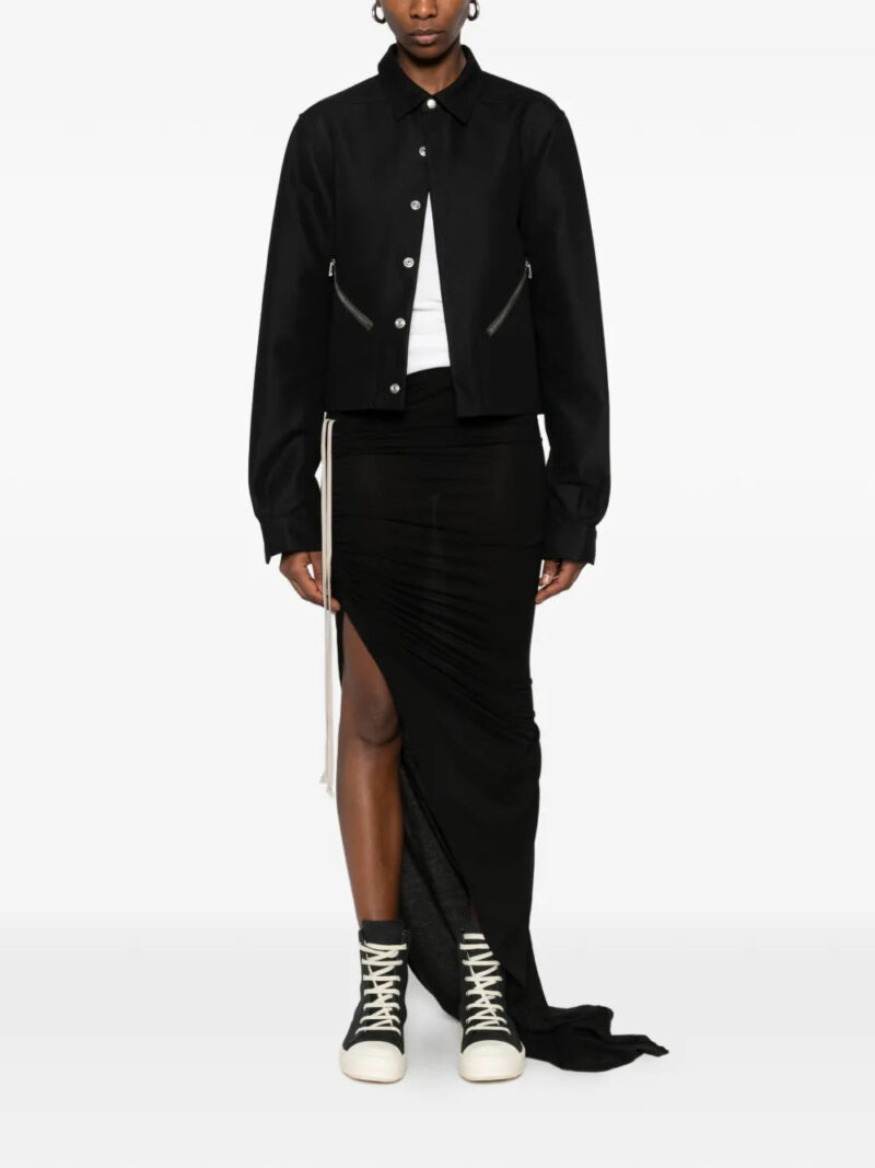 Rick Owens DRKSHDW Edfu drawstring slit skirt