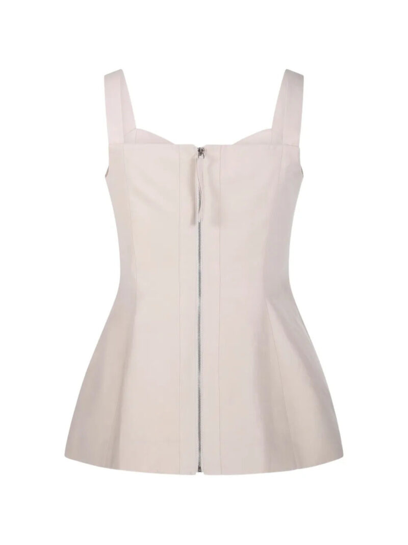 SANDBEIGE  flared straps top