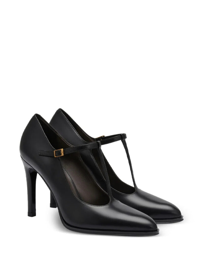 POTAMY  T-strap leather pumps