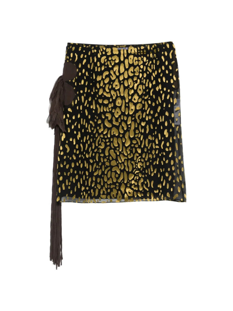 Ferragamo  animal-print midi skirt
