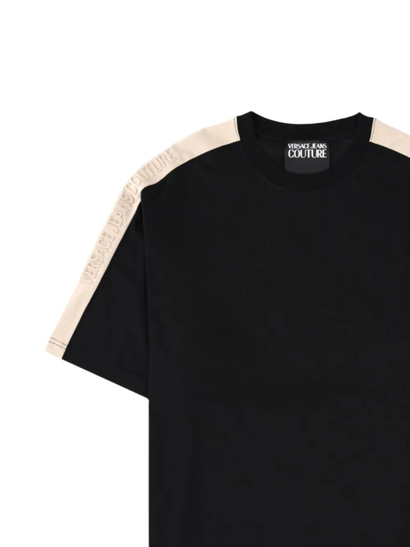 Versace Jeans Couture logo stripe detail T-shirt