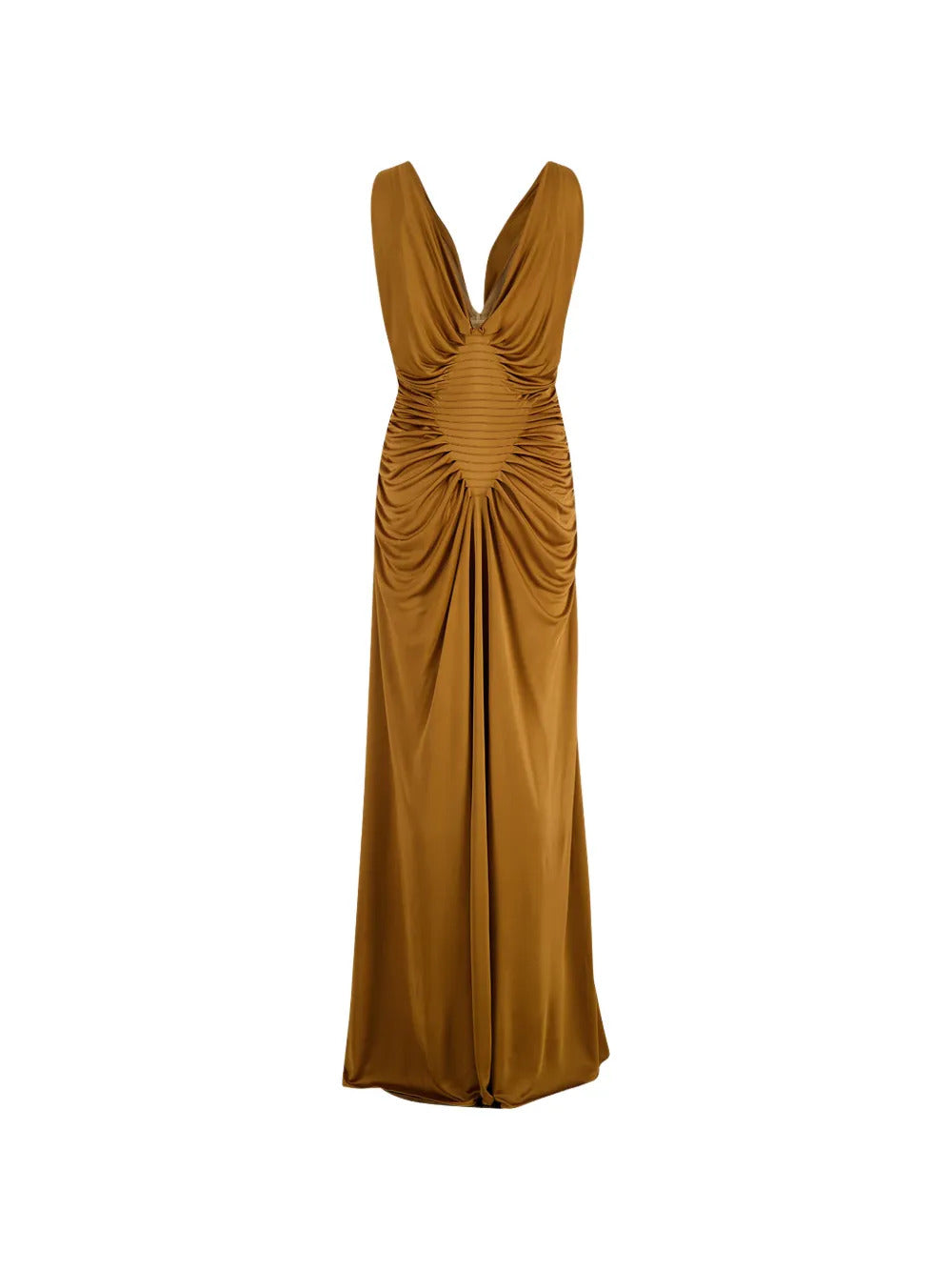 Versace pleated V-neck gown - Image 2