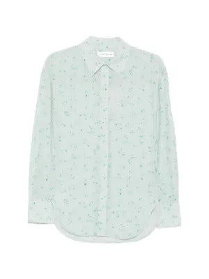 Victoria Beckham floral-print long-sleeve shirt