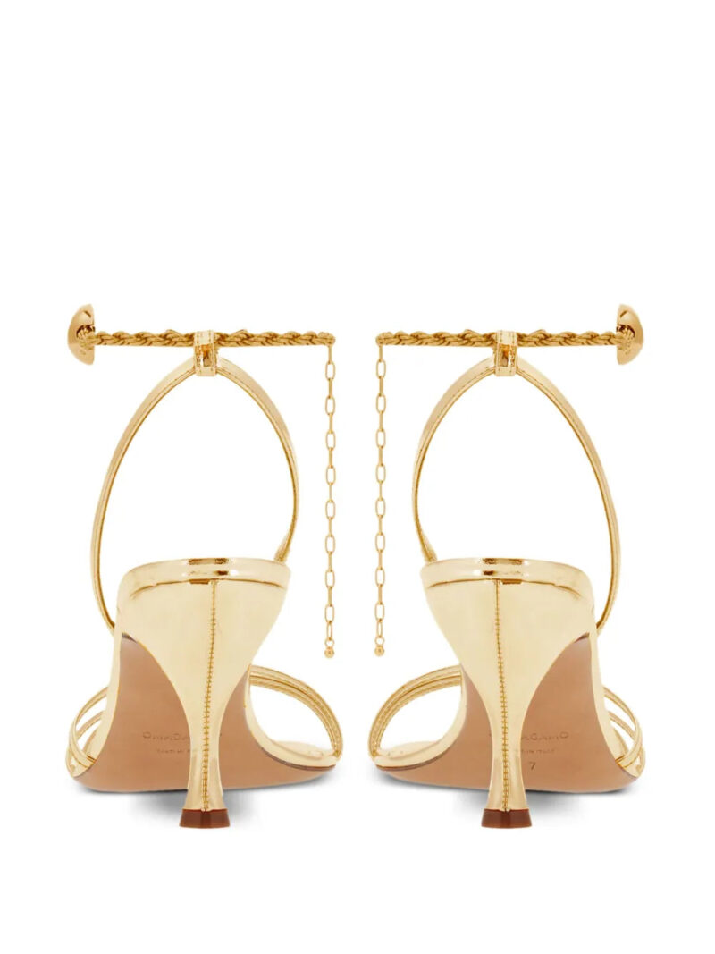 Ferragamo 70mm ankle-chain sandals