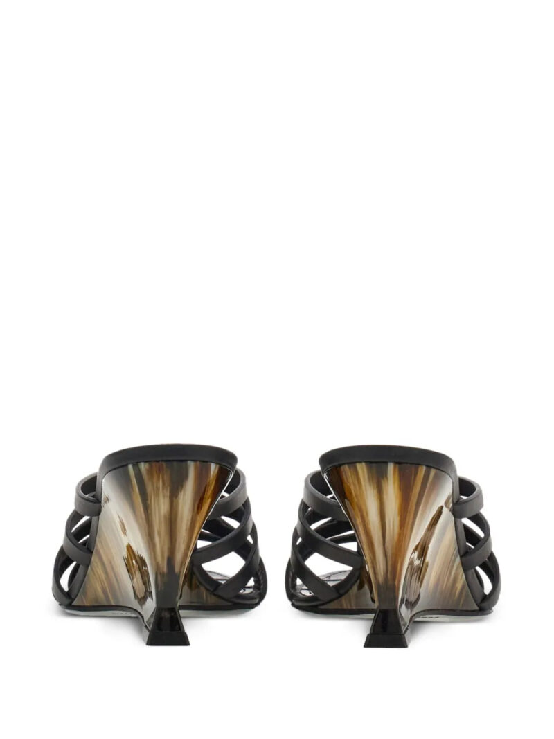 Ferragamo  Gancini 70mm wedge sandals