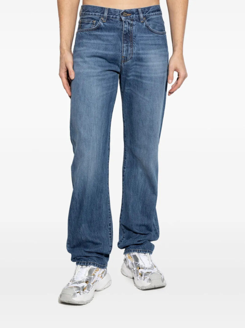 Versace  logo-patch jeans