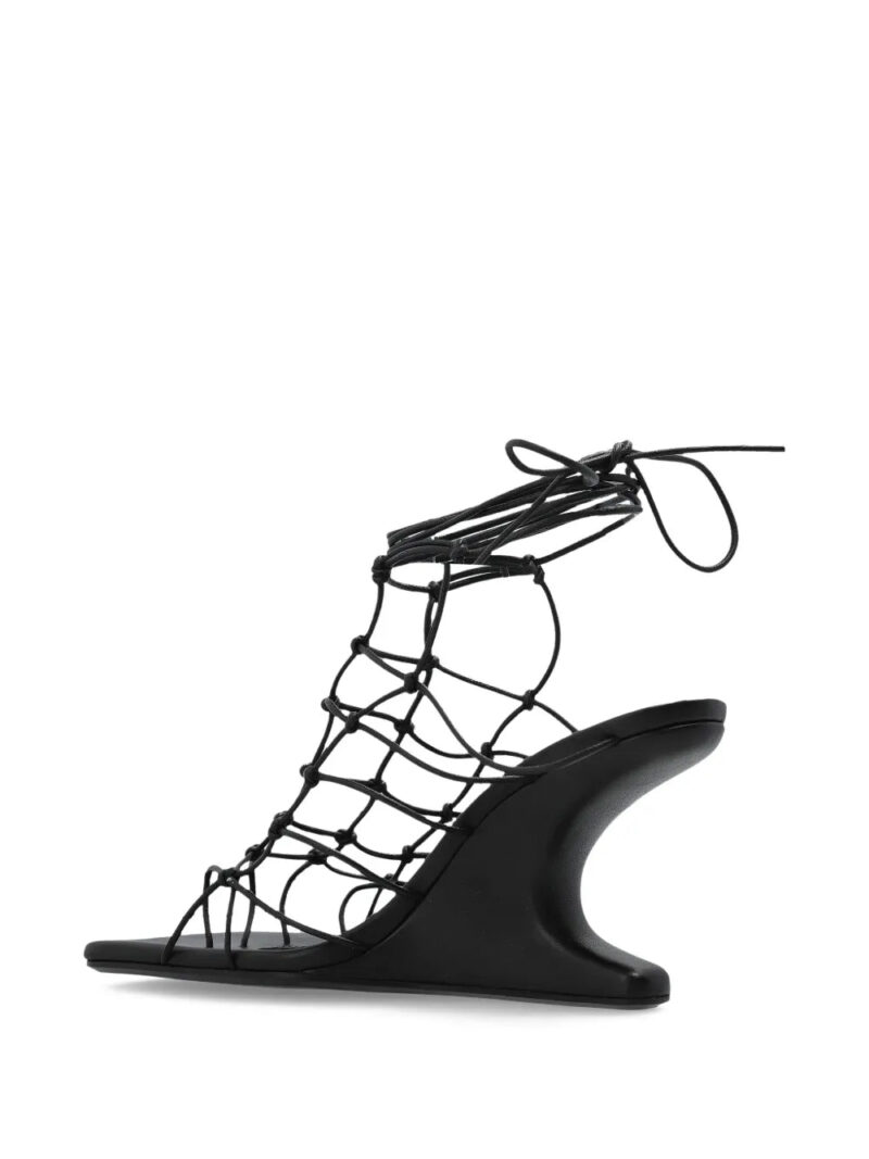 Rick Owens  sculpted-wedge sandals