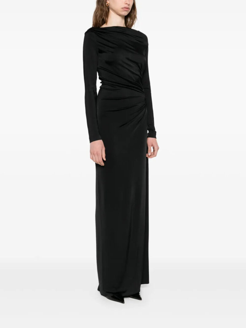 Victoria Beckham cowl-neck draped maxi dress