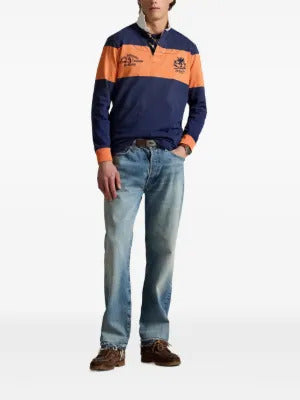 Polo Ralph Lauren stripe-detail long-sleeved polo shirt