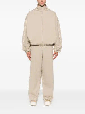 FEAR OF GOD ESSENTIALS  zip-up track-detail sweatshirt