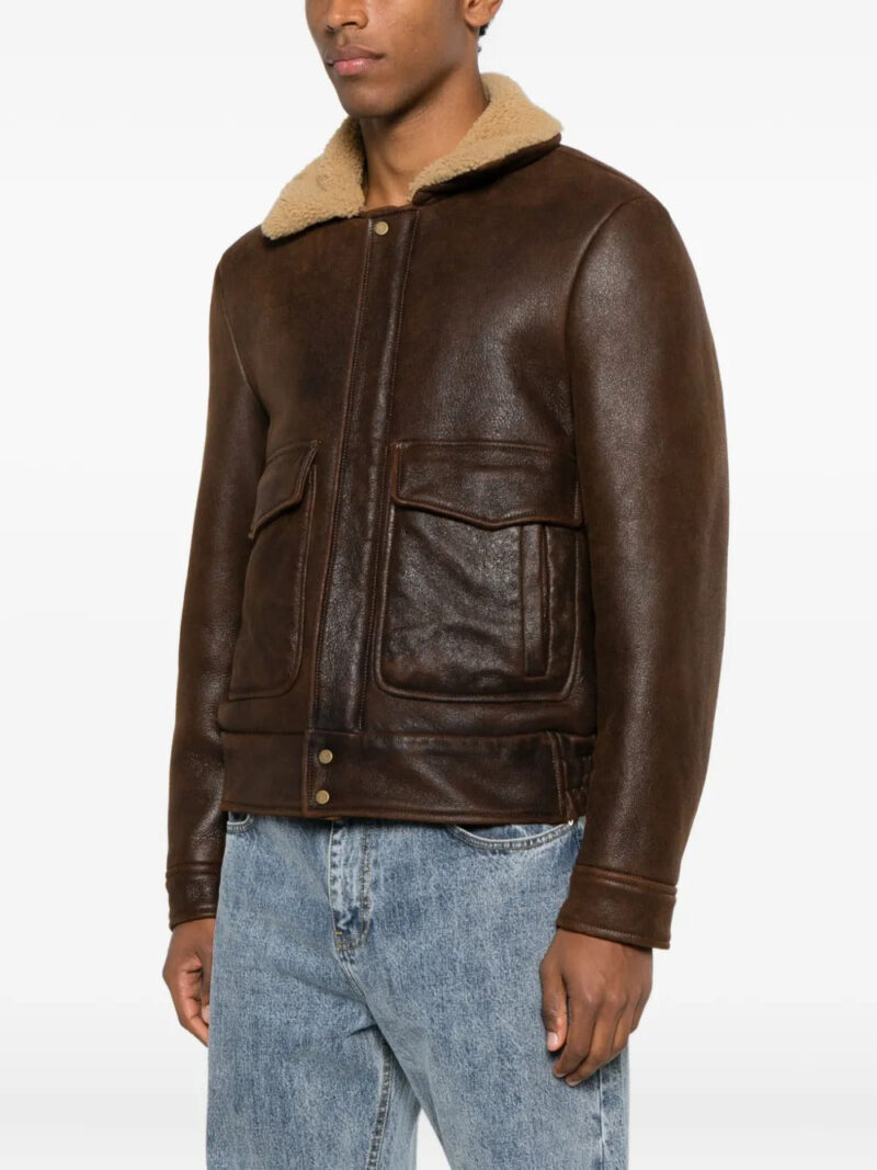 Salvatore Santoro  shearling-collar jacket