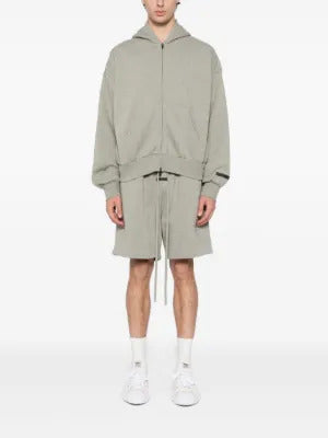 FEAR OF GOD ESSENTIALS  logo appliqué hoodie