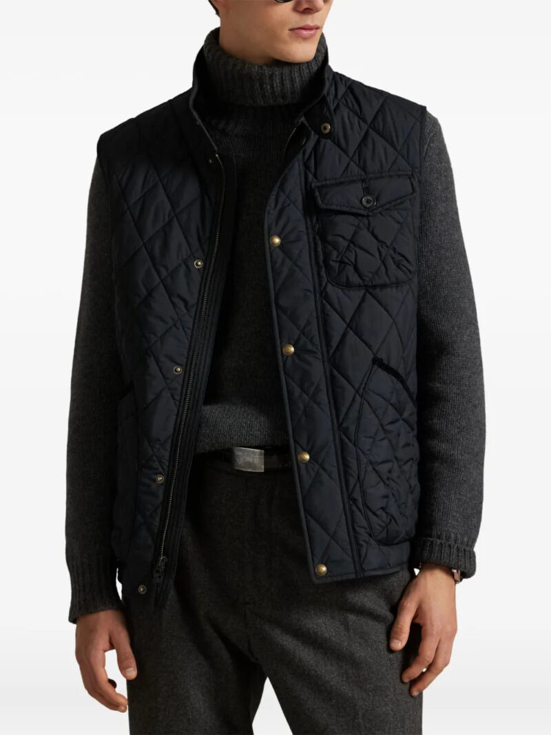 Polo Ralph Lauren quilted logo-patch jacket