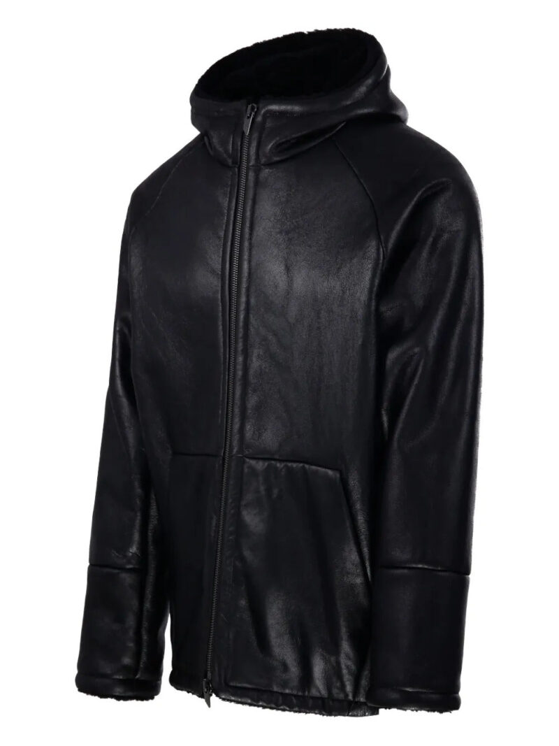 Salvatore Santoro  hooded leather jacket