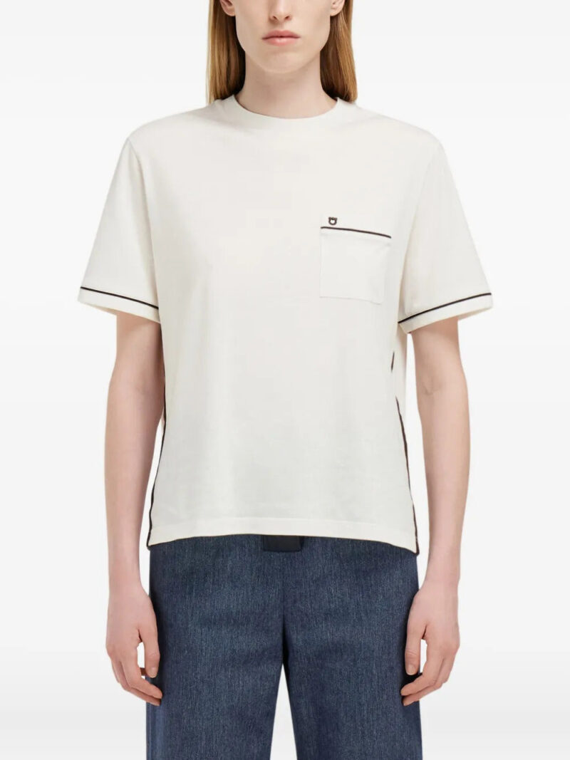 Ferragamo  contrasting-trim T-shirt